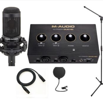 M-audio M-Track Duo HD With Audio-Technica AT2035 Studio Bundle
