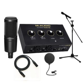 M-audio M-Track Duo HD With Audio-Technica AT2035 Studio Bundle