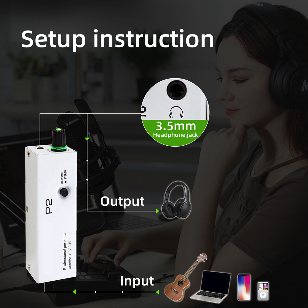 Tonetech P2 Portable In-Ear Monitor Amplifier – Single CH 5 Tonetech P2 Portable In-Ear Monitor Amplifier – Single Channel