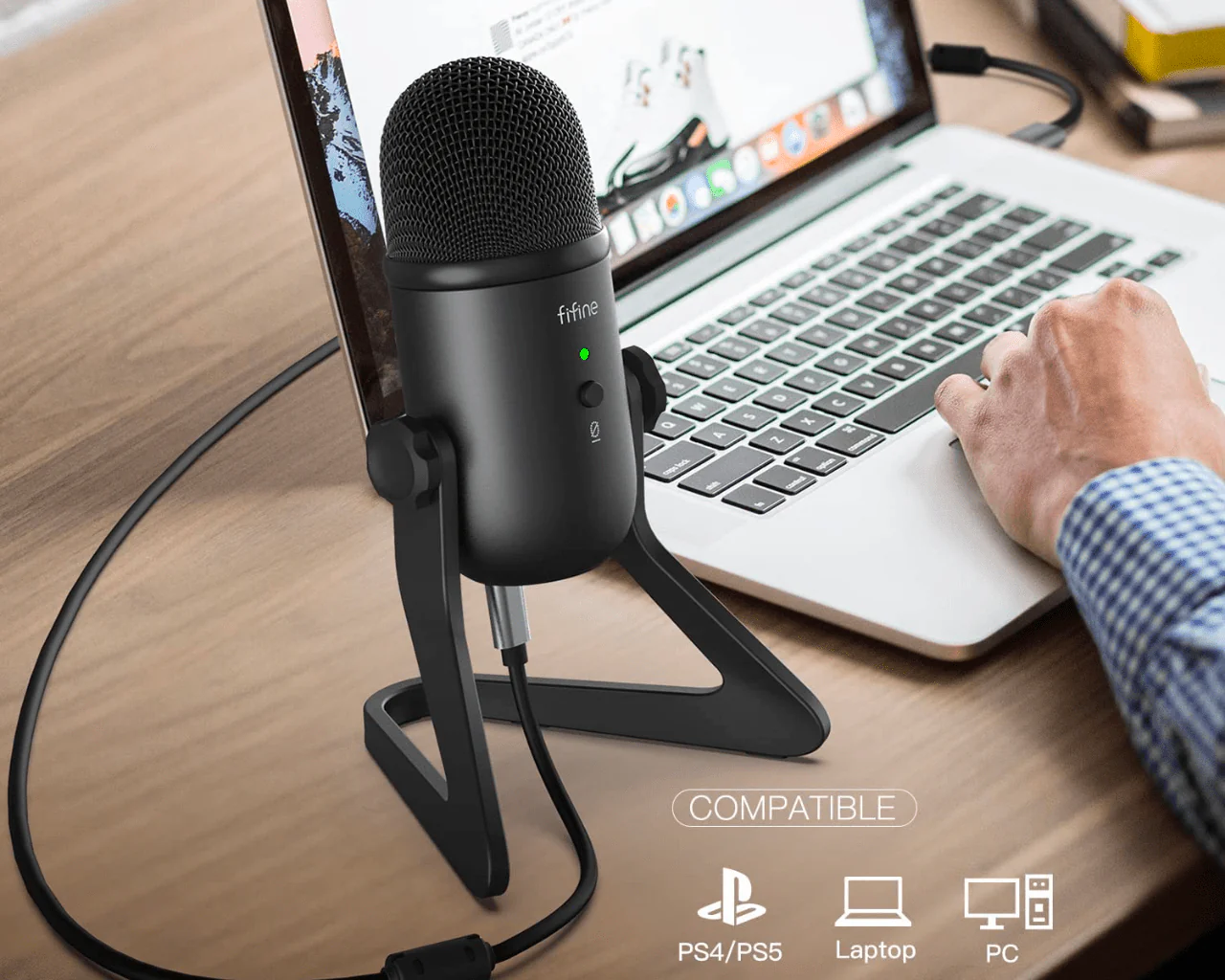 FIFINE K678 USB Condenser Microphone 4 FIFINE K678 USB Condenser Microphone
