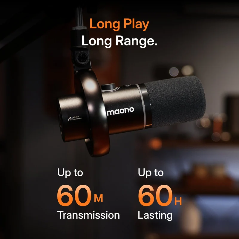 Maono PD200W Hybrid Podcasting Equipment Bundle 3 Maono PD200W Hybrid Podcasting Equipment Bundle - Microphone