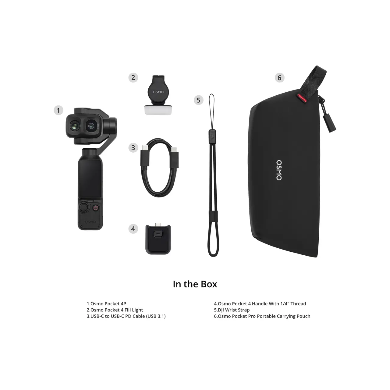 DJI Osmo Pocket 4P – Dual-Camera Pocket Gimbal Camera 8 DJI Osmo Pocket 4P camera accessories