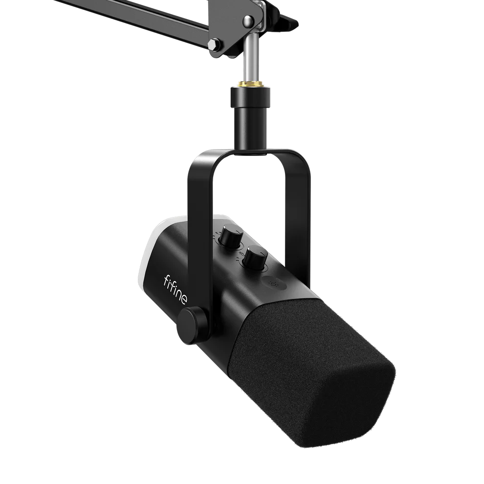FIFINE AmpliGame AM8T USB/XLR Dynamic Microphone Kit with Boom Arm Stand 3 FIFINE AmpliGame AM8T USB/XLR Dynamic Microphone Kit with Boom Arm Stand - Image 3