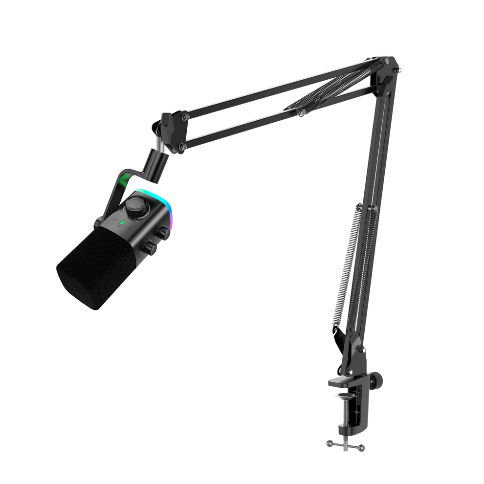 FIFINE AmpliGame AM9T USB/XLR Dynamic Microphone with Boom Arm Stand 1 FIFINE AmpliGame AM9T USB/XLR Dynamic Microphone with Boom Arm Stand