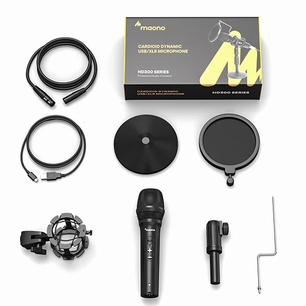 MAONO HD300T USB/XLR Dynamic Broadcast Microphone 6 MAONO HD300T USB/XLR Dynamic Broadcast Microphone - Image 6