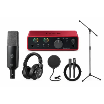 AKG C104 And Focusrite Scarlett Solo 4th Gen Studio Recording Bundle