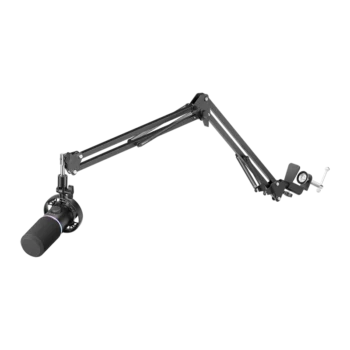 BOYA CastMic S60B USB & XLR RGB Dynamic Microphone with Boom Arm