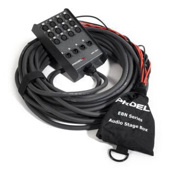 Proel EBN1204 16-Channel Audio Stage Box – 12 In / 4 Out, 25m