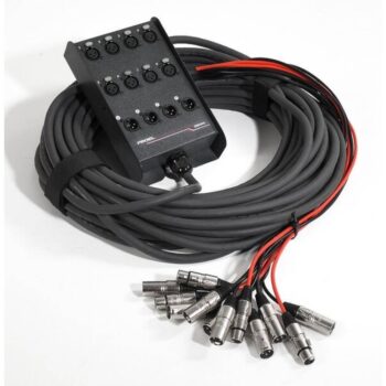 Proel EBN804 12-Channel Audio Stage Box – 8 In / 4 Out, 25m